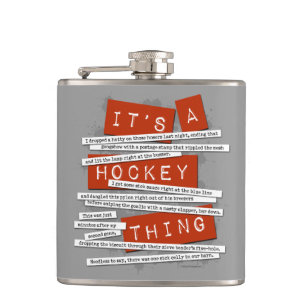 Flacon de hanche d'argot de hockey