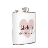 Flacon de hanche de coeur de corail personnalisé p (Droite)