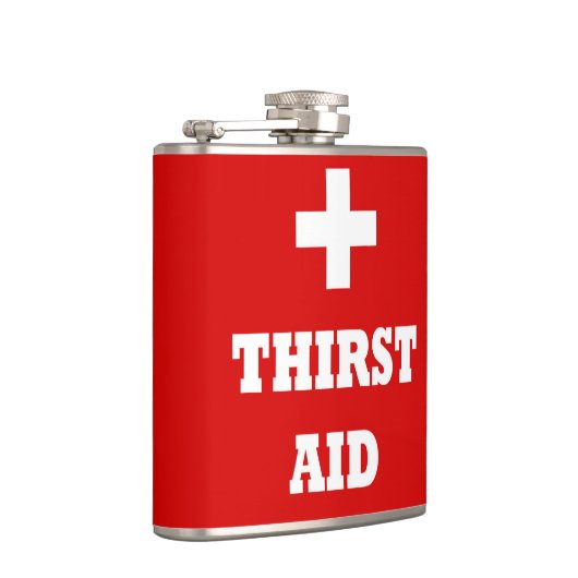 Flacon de hanche de concepteur 7 onces - dingue - (Droite)