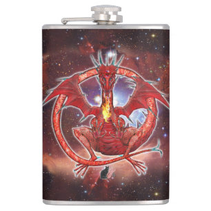 Flacon de hanche de dragon cosmique de Pyrope