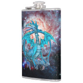 Flacon de hanche de dragon turquoise (Gauche)