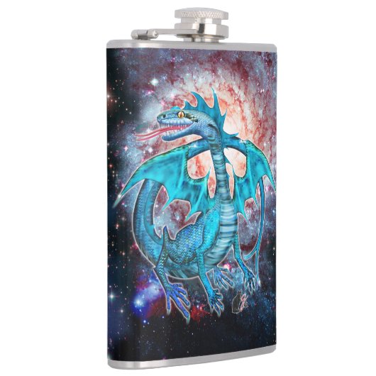 Flacon de hanche de dragon turquoise (Droite)