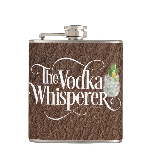 Flacon de hanche de la Vodka Whisperer (Devant)