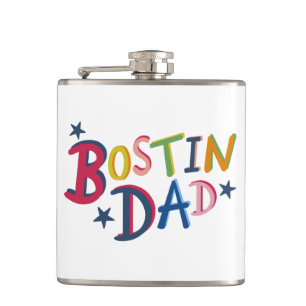 Flacon de hanche de pays noir Bostin papa personna