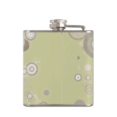 Flacon de hanche des cercles modernes - Couleurs n (Dos)