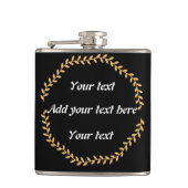 Flacon de hanche en acier inoxydable personnalisab (Devant)