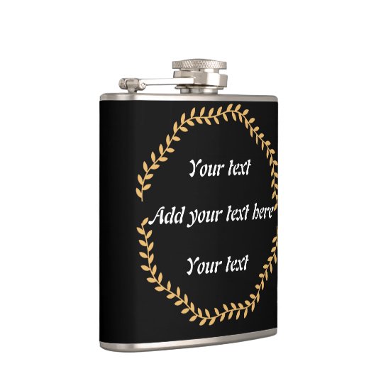 Flacon de hanche en acier inoxydable personnalisab (Droite)