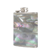 Flacon de hanche imprimé par ormeau rouge NACRÉ (Gauche)