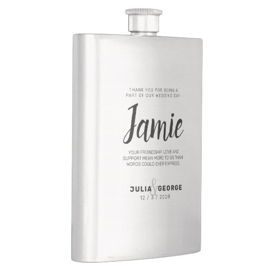 Flacon de hanche MINIMAL Personnalisé Script BRIDA (Droite)