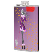 Flacon de hanche violet de pluie de cuivre (Gauche)