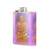 flacon de hanche violette aurée bouddha (Gauche)