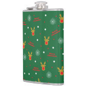 Flacon de la hanche motif de Noël (Gauche)