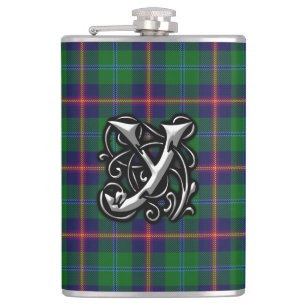 Flacon de l'Ecosse de jeune tartan de clan vieux