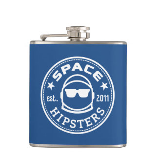 Flacon de logo de hippies de l'espace !
