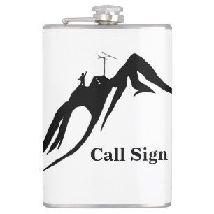 Flacon de l'opérateur radio de jambon haute altitu