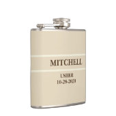 Flacon de Mariage beige et blanc (Droite)