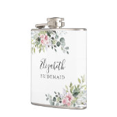 Flacon de Mariage Champêtre Rose Pâle (Gauche)