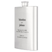 Flacon de mariage noir et blanc (Gauche)
