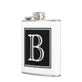 Flacon de monogramme Carré noir (Gauche)