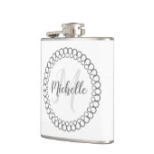 Flacon de monogramme circulaire gris (Gauche)