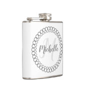 Flacon de monogramme circulaire gris (Droite)