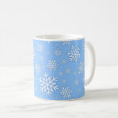 Flacon de neige bleu tasse de Noël (Devant droit)