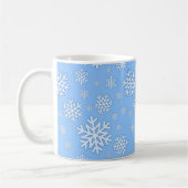 Flacon de neige bleu tasse de Noël (Gauche)