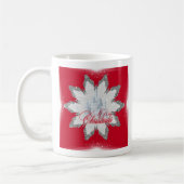 Flacon de neige brillant géant de noël Mug (Gauche)