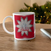Flacon de neige brillant géant de noël Mug