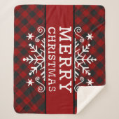 Flacon de neige Plaid Joyeux Noël (Devant)