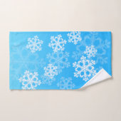 Flacon de Noël bleu et blanc (Serviette à main)