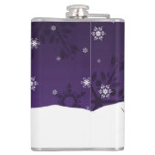 Flacon de Noël de Snowman violet (Dos)
