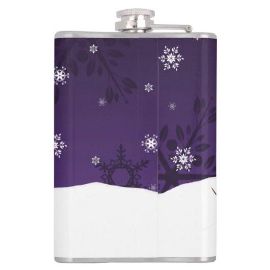 Flacon de Noël de Snowman violet (Dos)