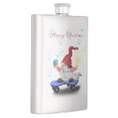 Flacon de Noël Gnome de patinage avec cadeaux (Droite)