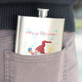 Flacon de Noël Gnome de patinage avec cadeaux (En situation)