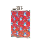 Flacon de Noël rouge et bleu Abstrait (Gauche)