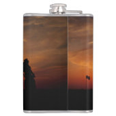 Flacon de nom personnalisé Golfer Sunset (Dos)