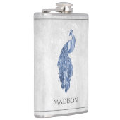 Flacon de paon bleu élégant (Droite)