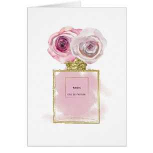 Flacon de parfum Floral Fashion Roses roses or Gla