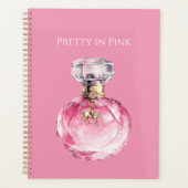 Flacon de parfum Pretty in Pink avec breloque chev (Devant)