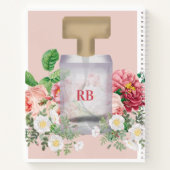 Flacon de parfum rose floral Livre de recettes de  (Dos)