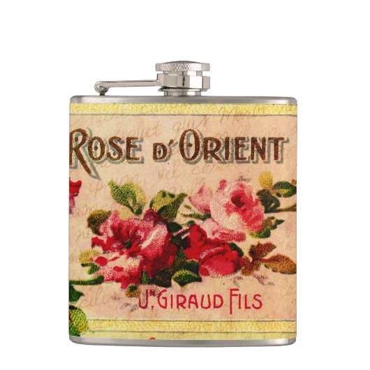 Flacon de parfum Rose vintage (Devant)