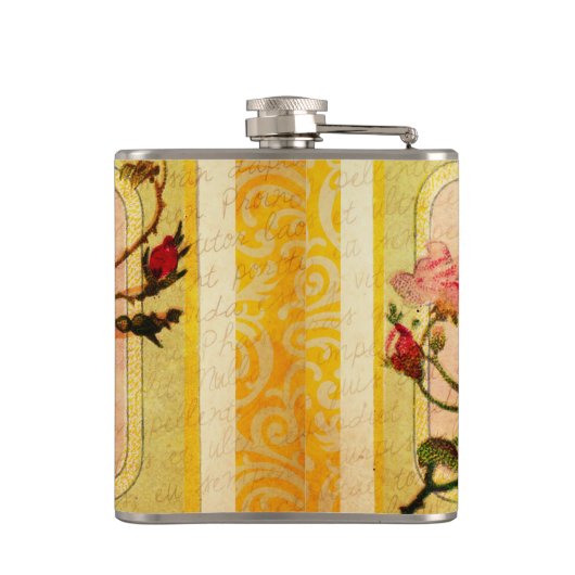 Flacon de parfum Rose vintage (Dos)