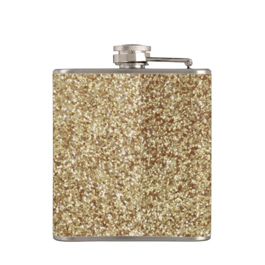 Flacon de Parties scintillant d'or Unicorn personn (Dos)