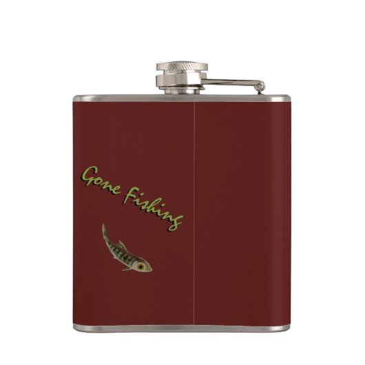 Flacon de pêche Custom Fishermans Saumon Flacon de (Dos)