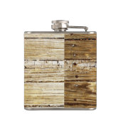 Flacon de poche en bois patiné de plate-forme (Dos)