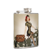 Flacon de sergent Davidson Army Motorcycle Pinup (Droite)