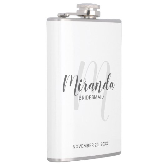 Flacon de servante de Bridesmaid de Script moderne (Droite)