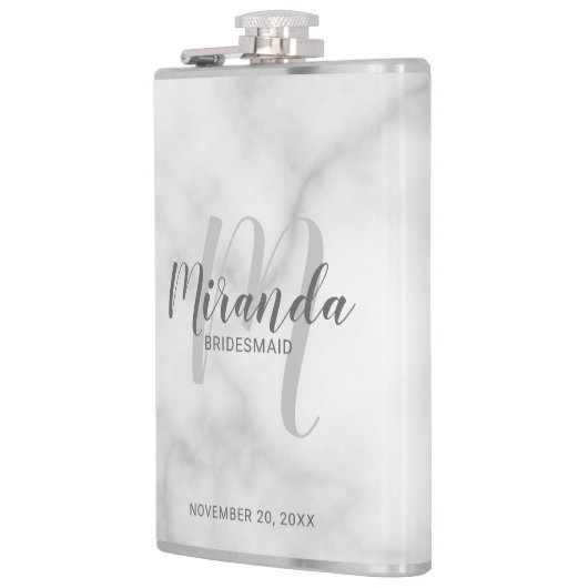 Flacon de servante de Bridesmaid de Script moderne (Gauche)