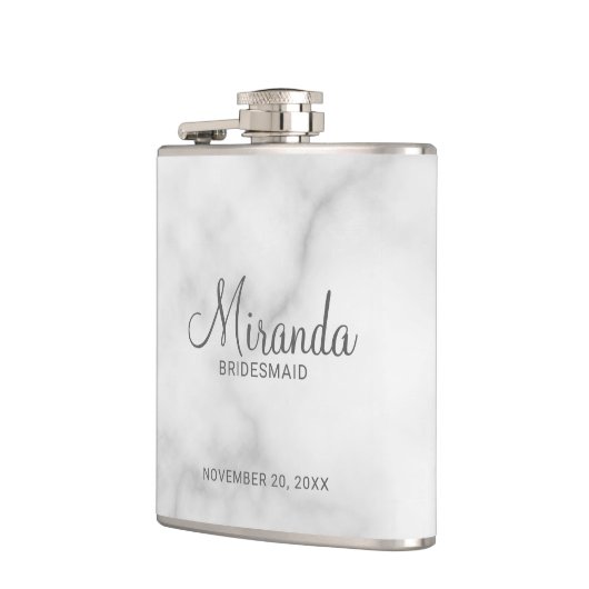 Flacon de servante de Bridesmaid de Script moderne (Gauche)